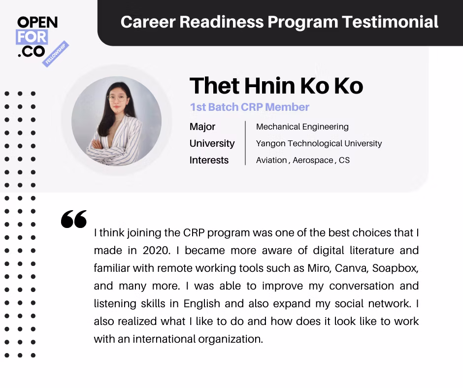 Career Readiness Program - Testimonial