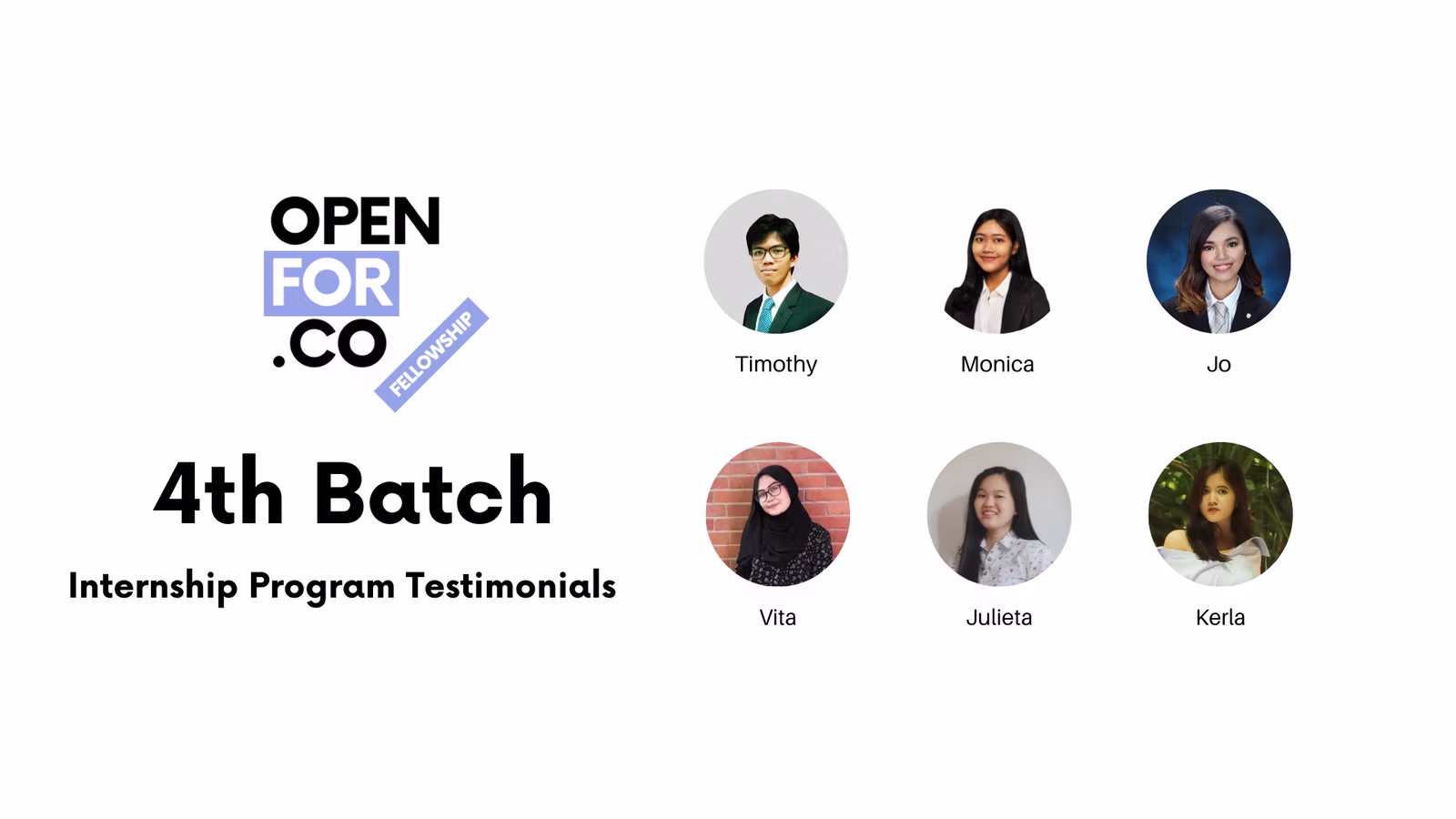 Internship Program Testimonials - 4th Batch