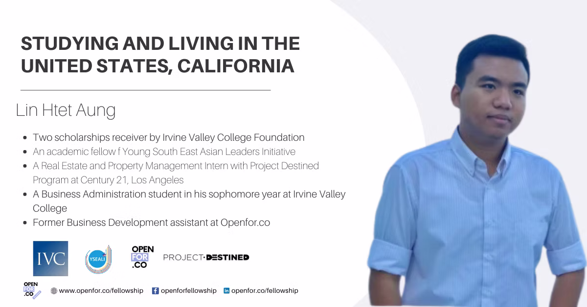 Studying and Living in the United States, California by Lin Htet Aung